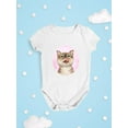 thumbnail image 3 of Cat Licking Face Bodysuit Infant -Kayomi Harai Designs,  24 Months, 3 of 4