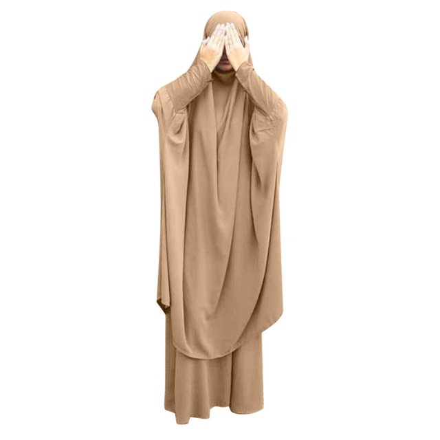 Birdeem 2Pc Fashion Woman Solid Large Size Long Sleeve Blouse +Loose Pockets Skirt+Tops Sets