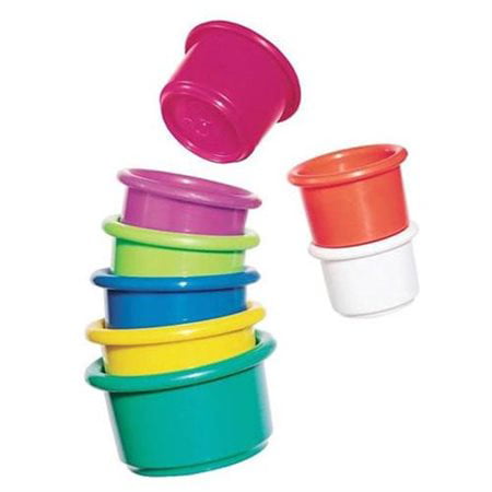 The First Years Stack & Count Cups, Toddler Stacking Cup Toys, Bath Toys, 8