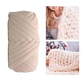 thumbnail image 3 of facefd Chunky Yarn Knitting Arm Knit Soft Yarn 250G for DIY Rug Making Sweaters Light Camel, 3 of 9