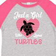 thumbnail image 4 of Inktastic Just a Girl Who Loves Turtles Girls Toddler T-Shirt, 4 of 5