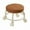 A|Brown, variant on PEONAVET Rolling Stool Low Height Rolling Stool with Wheels 360°otating Flexible Chair Rolling Step Stool for Home Garage Fix Stool Outdoor Office Working