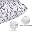 thumbnail image 5 of Salouo Lavender Flowers Pattern Pillow Cases,1PC Pillow Covers with Envelope Closure Decorative Pillow Case for Bed Couch,Pillows Not Included-20"x30", 5 of 6