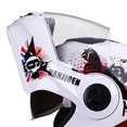 thumbnail image 4 of Casque Modulaire Flip up Full Face Moto Flip up bluetooth Motocross Taille Unique Adulte Blanc, 4 of 9