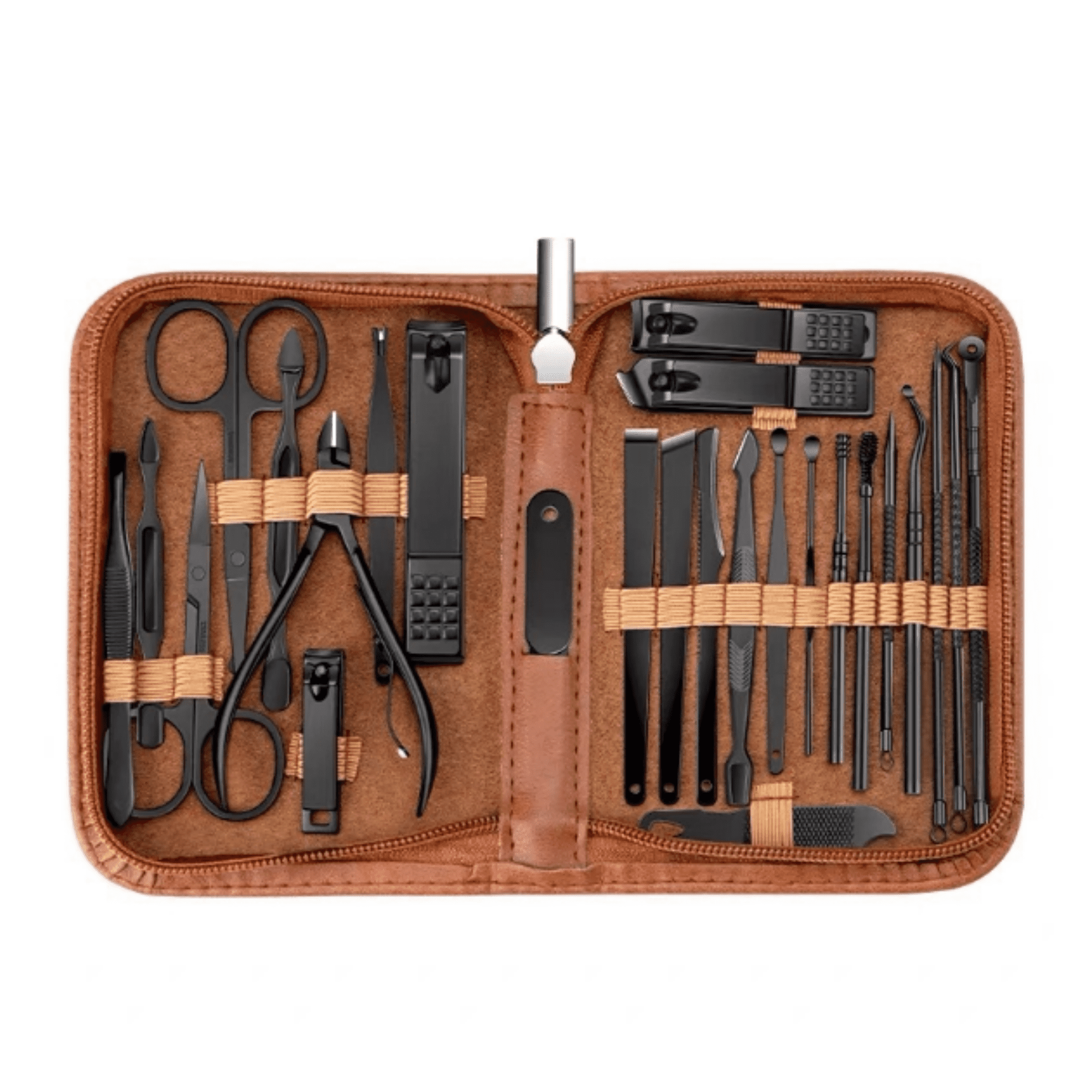 26-Piece Professional Manicure Set, Stainless Steel Nail Care Kit with Luxury Travel Case, Complete Manicure & Pedicure Tools for Home Use and Travel