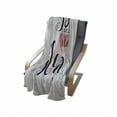 thumbnail image 4 of Saying Soft Flannel Fleece Throw Blanket, Handwritten Style Phrase You are My Heart Romantic Love Message, Cozy Plush for Indoor and Outdoor Use, 60" x 80", Seal Brown Coconut, by Ambesonne, 4 of 6