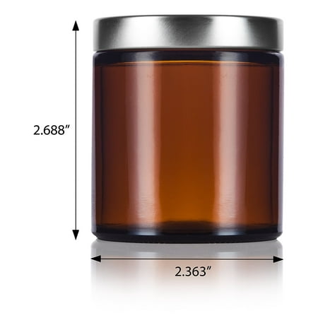 lid jar amber silver sided spatulas airtight ml thick oz straight labels pack metal glass dialog displays option button additional