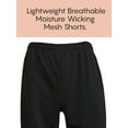 thumbnail image 6 of Men's 5-Pack Lightweight Breathable Moisture Wicking Mesh Shorts, 6 of 9