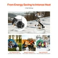 thumbnail image 3 of VEVOR Propane Tank Top Heater, 42000 BTU Rapid Heating 360-Degree Infrared Radiant Tank Top Gas Heater, Stepless Temperature Adjustment for Ice Fishing/ Hunting/Outdoor Work, Single Burner, 3 of 9