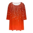 thumbnail image 6 of Sokhug Tops for Women Plus Size Boho Floral Printed Shirts Summer Short Sleeve V Neck Tunic Blouses Cute Graphic Tees, 6 of 6