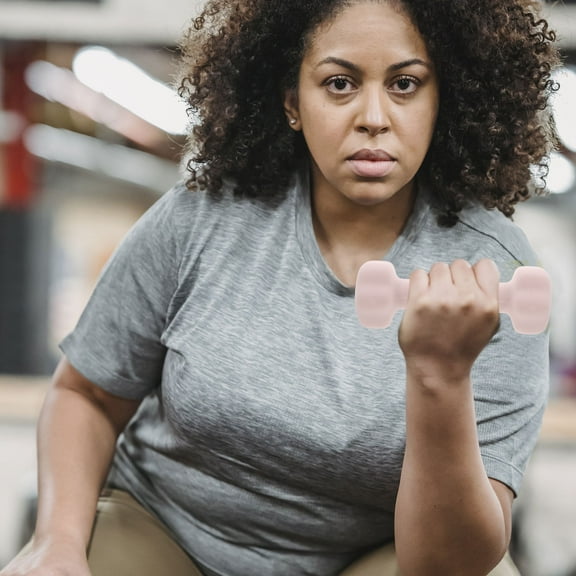 TABLZONE Ergonomic Dumbbells for Women, Nonslip Vinyl Coating, Ideal for Arm Training and Fitness Workouts