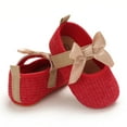 thumbnail image 6 of Yoyauz Baby Girl Mary Jane Shoes Anti Slip Rubber Sole Ballet Slippers Princess Dress Wedding Shoes Newborn Kids Shoes Toddler Shoes（0-12 Month）, 6 of 7