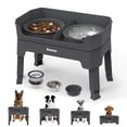 thumbnail image 1 of Comederos elevados para perro Bsemax ajustables en 4 alturas, 1 of 9
