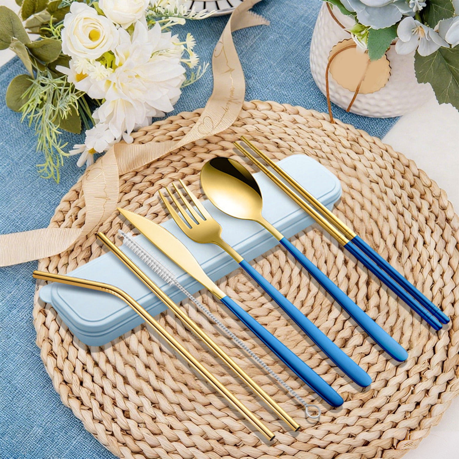 UCO Switch Spork Utensil Set, Sand, Camping Cutlery, Spoon Fork