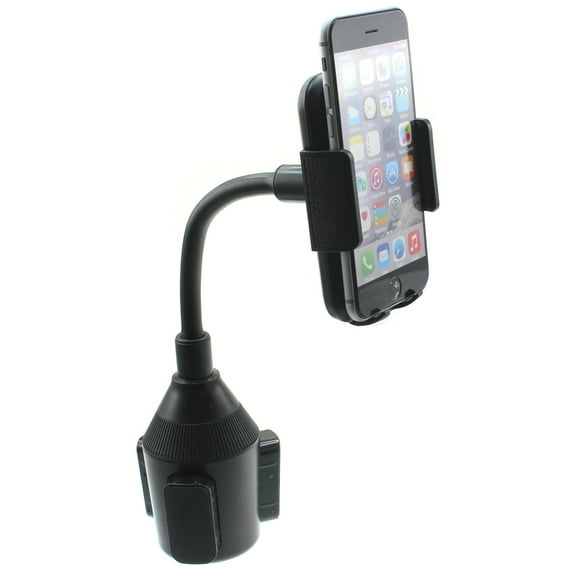Cup Holder Car Mount for LG Premier Pro Plus (L455DL) - Rotating Cradle Dock Gooseneck Stand