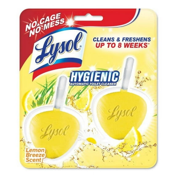 Lysol No Mess Automatic Toilet Bowl Cleaner, Citrus, 2 Count (Pack Of 2) Packaging May Vary