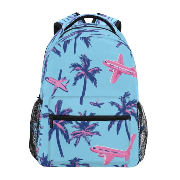DIXRUYEE Backpack Schoolbag Skies with Planes Pattern 15L/18L 2-SIZE