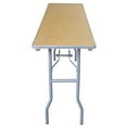 thumbnail image 6 of TentandTable Rectangle Wood Conference Seminar Office Folding Table, 6 ft, 2 Pack, 6 of 7