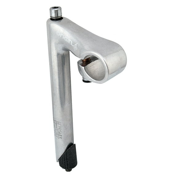 Origin8 Classic Sport Quill Stem Quill Stem 60mm 25.4mm -18 Deg Silver Aluminum