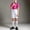 Hot Pink, variant on Pretxorve Kids Boys Short Sleeve Set Solid Collared Shirt Top Lace Suspender Pants Performance Outfits 3-18Y