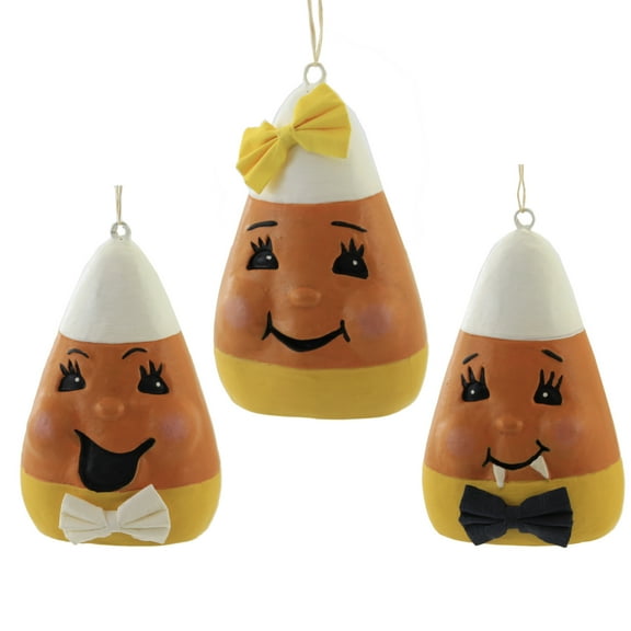 Bethany Lowe 3.50In Silly Candy Corn, Polyresin, Halloween Fangs Tf0149