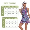 thumbnail image 6 of Women’s Sleeveless Tennis Dress with Polo Collar and Built-in Shorts V Neck Racerback Tennis Dress with Ruffle Hem and Pockets, 6 of 6