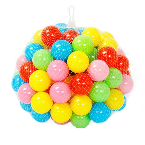 FELTECHELECTR 50 bolas de plástico creativas de océano para niños (color aleatorio)