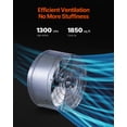 thumbnail image 2 of VEVOR Gable Mount Fan, 15 Inch Attic Exhaust Fan with Adjustable Thermostat & Outer Mesh, 1300 CFM House Ventilator Cools Up to 1850 Sq.Ft, Quiet Ventilation for Roof, Garage & Shop, Galvanized Color, 2 of 9