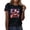 Black#cute halloween graphic tees for women, variant on Yeaiivve Halloween Shirts for Women Short Sleeve Funny Witch Pumpkin Printed Tunic Tops Breathable Casual Graphic Tees Loose Fit Crewneck Blouse L