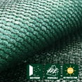 thumbnail image 2 of SUNNY GUARD Custom Size Privacy Screen Fence 6' x 84' Heavy Duty Dustproof Denoise Fencing Mesh for Garden Yard Pool Deck, Dark Green (Customized), 2 of 6