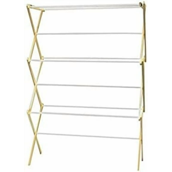 in. H x 29.5 in. W x 14 in. D Wood Clothes Drying Rack