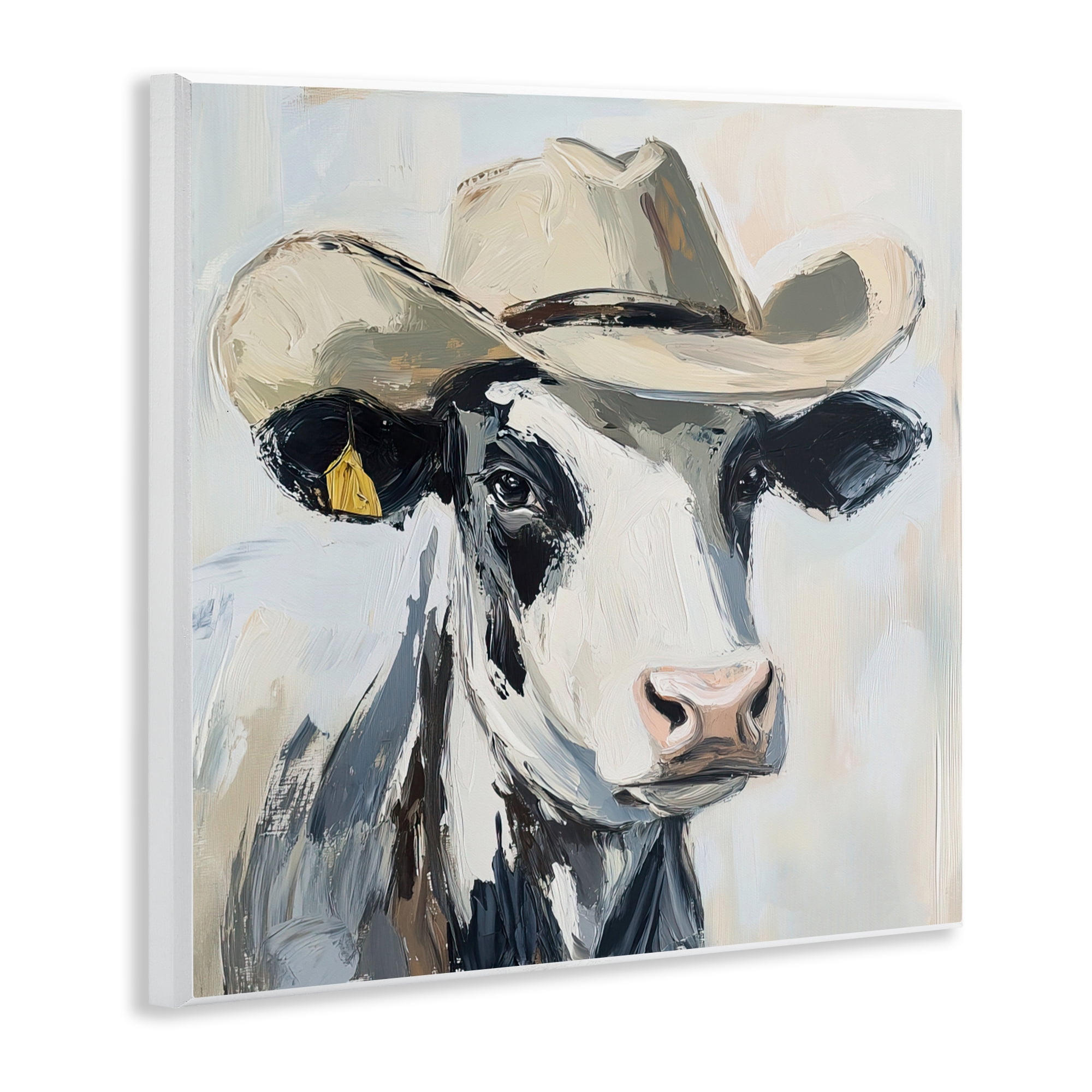 Stupell Industries Cowboy Carl Cow Wall Plaque Art, design by Tina LeCour