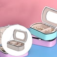 thumbnail image 4 of Advancent Caja de almacenamiento de joyas, de PU, collar, brazalete, anillos, organizador de embalaje, vitrina, regalos, contenedor de embalaje Almacenamiento y organización del hogar Advancent HA075478-00B, 4 of 6