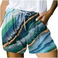 thumbnail image 2 of Pantalons Femmes Été (Non Positionné) Imprimé Multi Poche Lacets jusqu'à Pantalons Décontractés Vert XL, 2 of 6