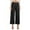 *Black, variant on ClodeEU Womens Wide Leg Cropped Pants,High Waist Button Work Trousers,Business Casual Outfits Khaki,Womens Plus XS