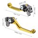 thumbnail image 3 of Par Moto Embrague Freno Manetas Ajustables Plegables Dorado Tono Unique Bargains palancas de freno para deportes motorizados, 3 of 6