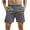 Gray., variant on Akafmk Mens Athletic Shorts Solid Color Gym Breathable Elastic Waist with Pockets Shorts Pants S