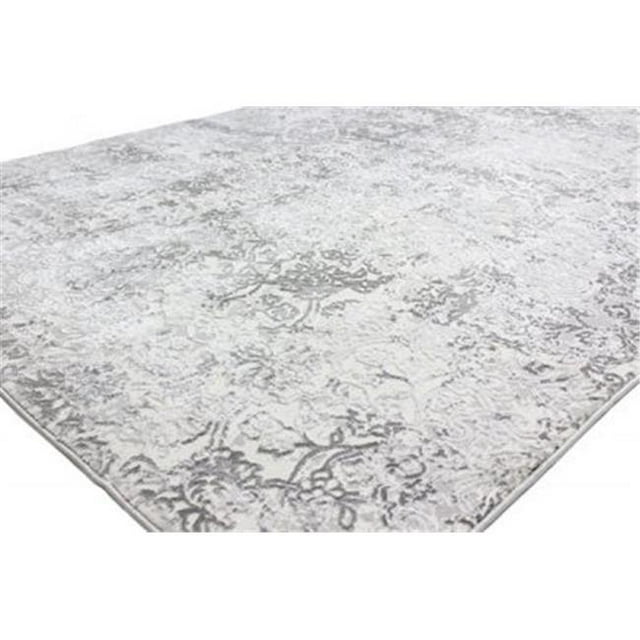 3 ft. 6 in. x 5 ft. 6 in. Capri Collection Contemporary Polyester Power Loom Area Rug, Beige