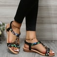 thumbnail image 6 of HAOTAGS Casual Walking Sandals for Ladies Hollow Breathable Open Toe Shoes for Beach Black Size 9, 6 of 9