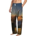 thumbnail image 2 of Balery Yak print Men's Pajama Pants,Ultra Lightweight Pjs,Lounge Pant-XX-Large, 2 of 9