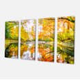 thumbnail image 2 of Bright Fall Forest with River - Landscape Canvas Art Print, 2 of 3