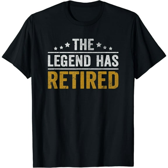 Funny The Legend Has Retired Men Officially Retirement T-Shirt