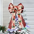 thumbnail image 3 of Christmas Tree Bows Christmas Bows Christmas Wreath Bow For Christmas Garland Christmas Tree Ornaments Xmas Hanging Ornaments, 3 of 3