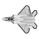 thumbnail image 2 of F22 Pull Back Airplane Model Highly Simulation Alloy Airplane Model Toy With Light Soundsilver, 2 of 4