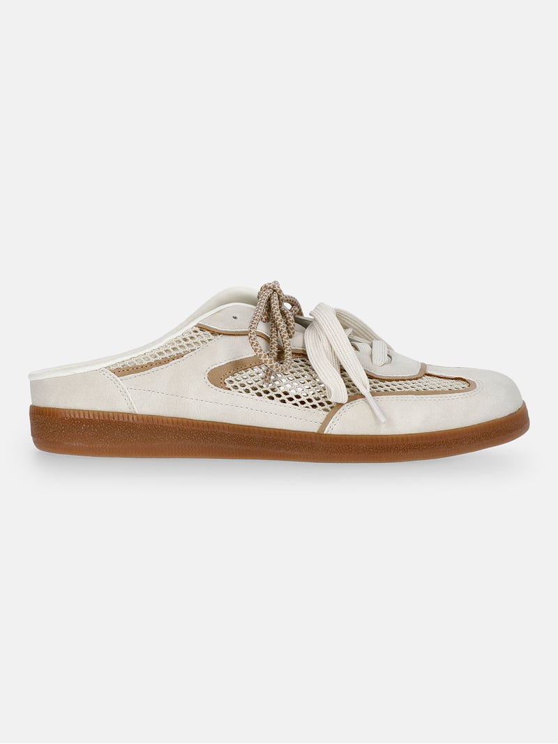 靴 tie wrap mule/melt the lady Time and Tru Women's Lace Up Mesh Mule Sneakers - Walmart.com