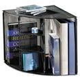 thumbnail image 2 of Rolodex Mesh Corner Desktop Shelf, Five Sections, 20 x 14 x 13, Black -ROL62630, 2 of 9