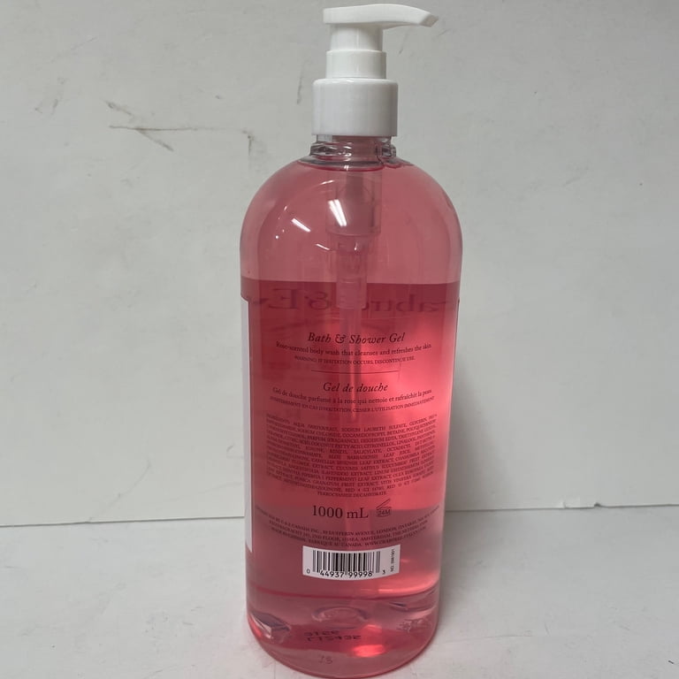 Crabtree & Evelyn, Bath and Shower Gel, 33.8 oz Pump, Rosewater