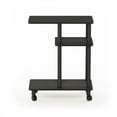 thumbnail image 5 of Furinno Turn-N-Tube U Shape Sofa End Table, Side Table with Casters, Black Espresso/Black, 5 of 5