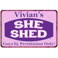 thumbnail image 1 of Vivian's Purple & Pink SHE SHED Vintage Sign 8x12 Woman Wall Decor 208120040266, 1 of 1