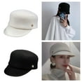 thumbnail image 2 of Aellinatey Vintage Horse Riding Cap for Female Winter Warm Peaked Hat Casual Fedora Hat, 2 of 21